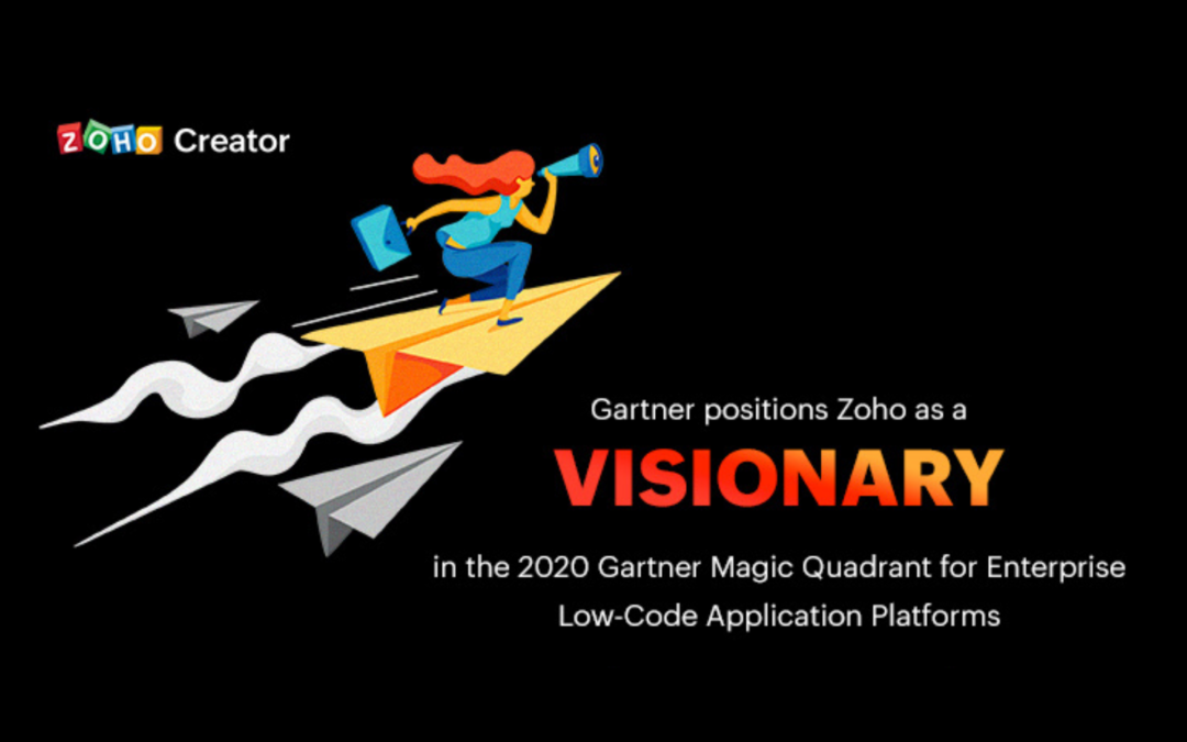 Zoho est nommé visionnaire dans le Magic Quadrant de Gartner 2020